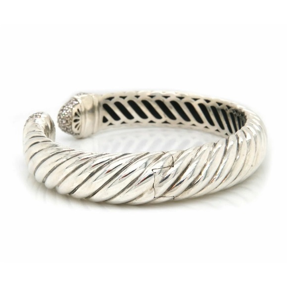 David Yurman Waverly Hinged Cuff Bracelet 10 MM - Picture 3 of 10